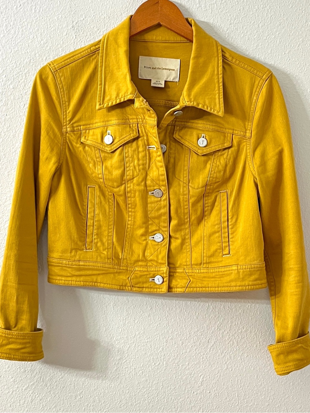 Pilcro Anthropologie Denim Cropped Jacket